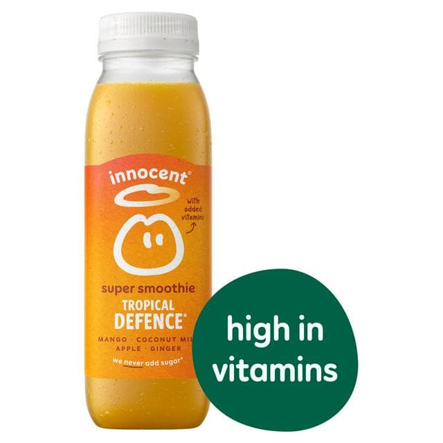 Innocent Tropical Defence Super Smoothie Mango, Coconut Milk & Apple with Vitamins 300ml - gallery image 1