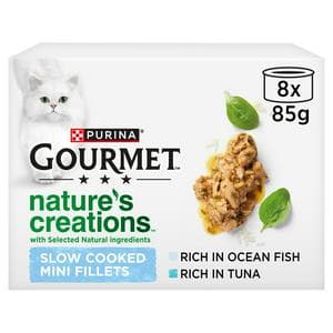 Gourmet Nature's Creations Fish Wet Cat Food 8 x 85g