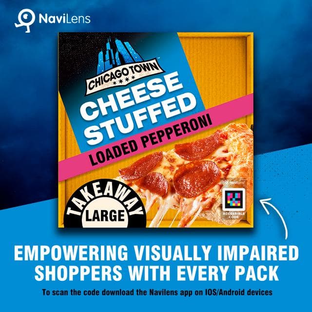Chicago Town 640g Takeaway Large Cheesy Stuffed Crust Pepperoni Pizza - gallery image 3