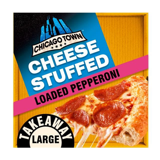 Chicago Town 640g Takeaway Large Cheesy Stuffed Crust Pepperoni Pizza - gallery image 4