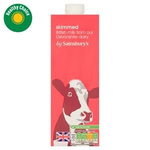 Sainsbury's 1L Skimmed Long Life Milk