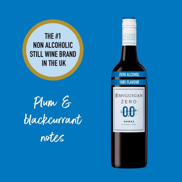 McGuigan Zero 0.0% Alcohol Free Shiraz Wine Based Drink 75cl - gallery image 3