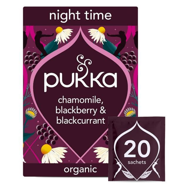 Pukka Organic Night Time Berry Herbal Tea Home Compostable Sleep Tea Bags x20 - gallery image 1