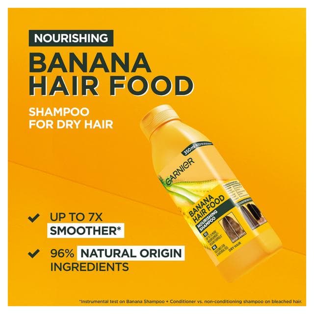 Garnier Ultimate Blends Nourishing Hair Food Banana Shampoo for Dry Hair 350ml - gallery image 3