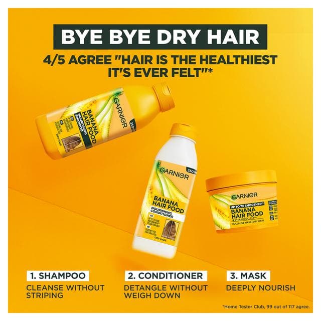 Garnier Ultimate Blends Nourishing Hair Food Banana Conditioner for Dry Hair 350ml - gallery image 4
