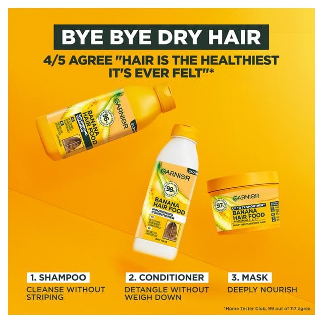 Garnier Ultimate Blends Nourishing Hair Food Banana Conditioner for Dry Hair 350ml - gallery image 4