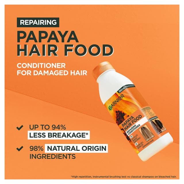 Garnier Ultimate Blends Repairing Hair Food Papaya Conditioner for Damaged Hair 350ml - gallery image 3