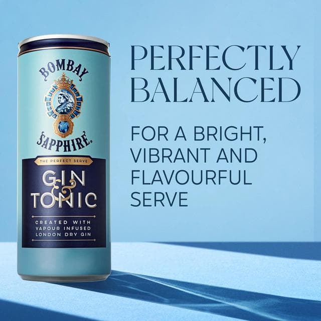 Bombay Sapphire Gin & Tonic Premix Cocktail 25cl - gallery image 4