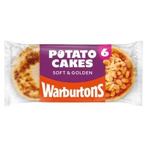 Warburtons Potato Cakes x6