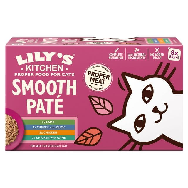Lily’s Kitchen 8 x 85g Smooth Pate Complete Selection Adult Cat Food - gallery image 1