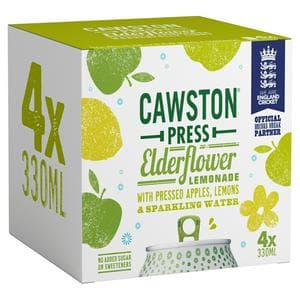 Cawston Press 4 x 330ml Elderflower Lemonade Sparkling Cans