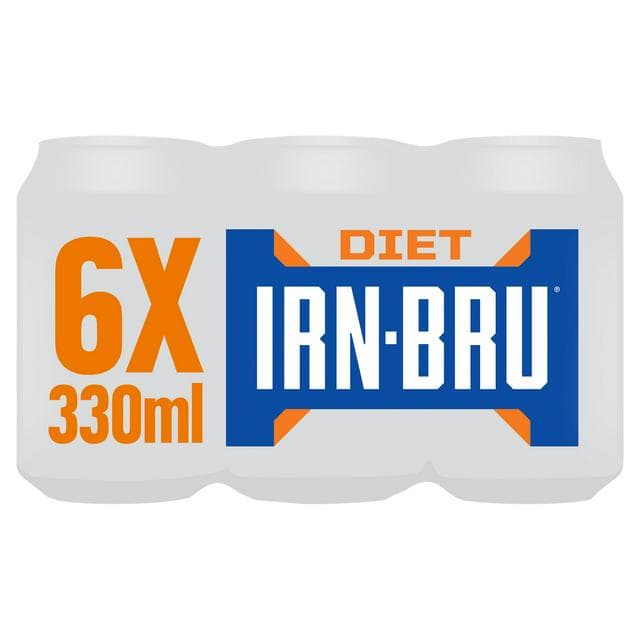 Irn-Bru Sugar Free Soft Drink 6x330ml - gallery image 1