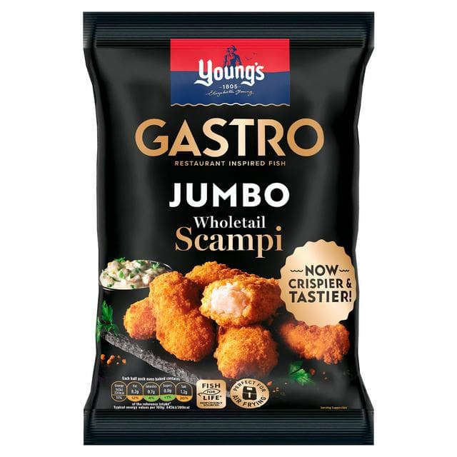 Young's Gastro Frozen Wholetail Scampi 230g - gallery image 1