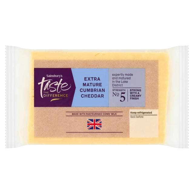Sainsbury's Extra Mature Cumbrian Cheddar, Taste the Difference 350g - gallery image 1