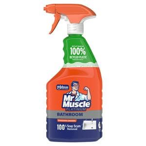 Mr Muscle Platinum Antibacterial Bathroom Cleaning Spray Mandarin 750ml