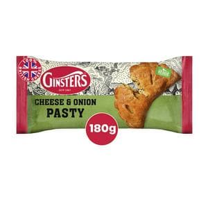 Ginsters Cornish Cheddar & Onion Pasty 180g