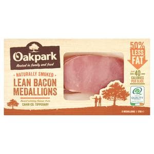 Oakpark Smoked Lean Bacon Medallions x6 170g