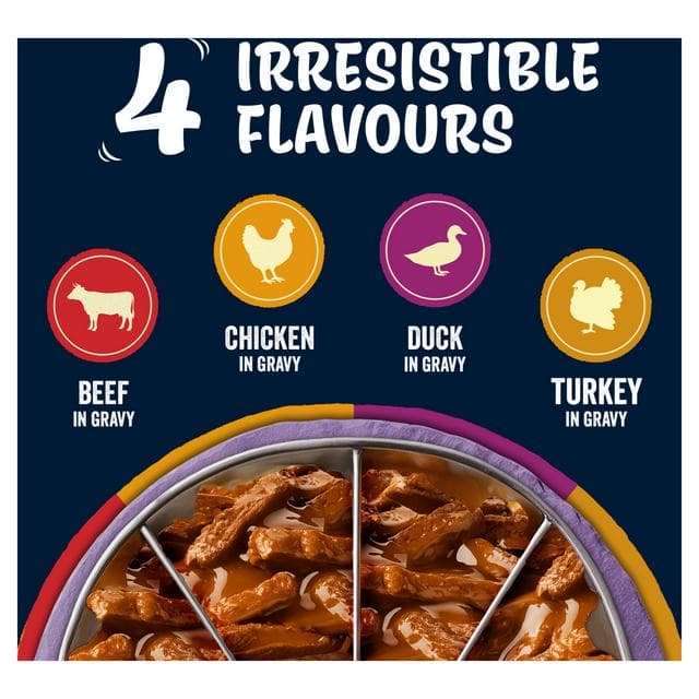 Felix Tasty Shreds Farm Selection in Gravy Wet Cat Food 12 x 80g - gallery image 2