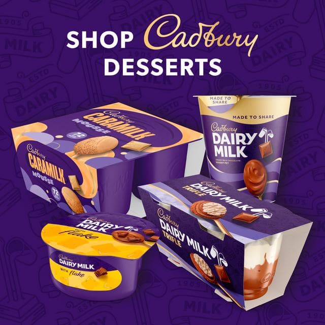 Cadbury Dairy Milk Caramel 4 x 60g Creamy Milk Chocolate Dessert Pots - gallery image 5