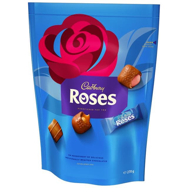 Cadbury Roses 270g Chocolate Pouch - gallery image 3