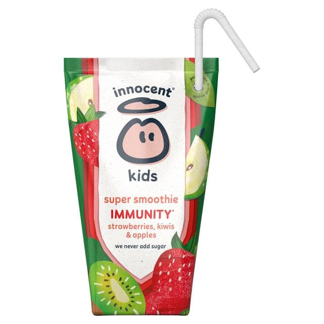 innocent Kids Strawberries, Kiwis & Apples Super Smoothies with Vitamins & Iron 4x150ml - gallery image 5