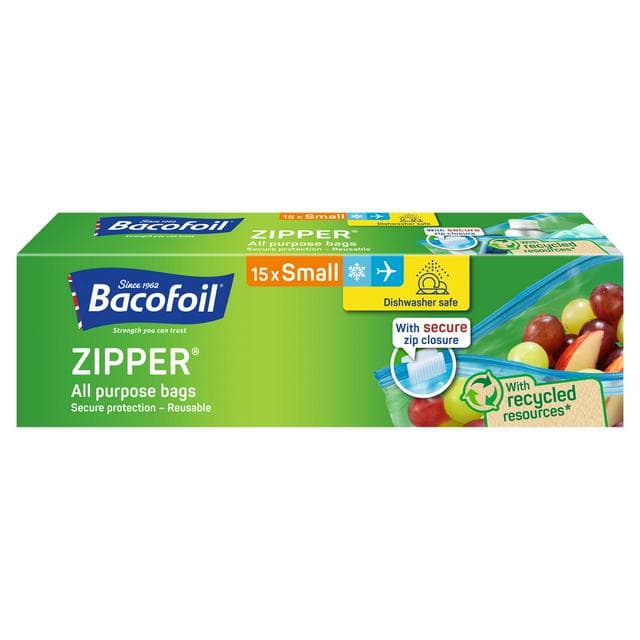 Bacofoil Zipper All Purpose Protect Small Bags x15 - gallery image 1