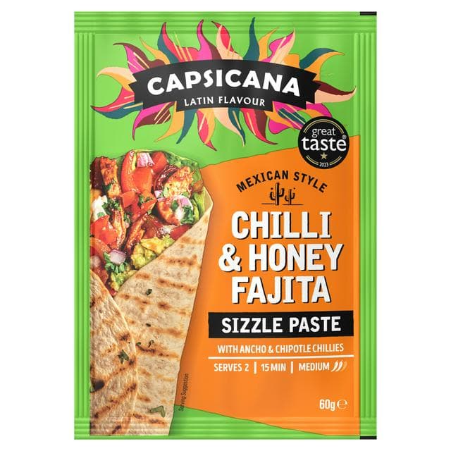 Capsicana Mexican Chilli & Honey Cooking Paste 60g - gallery image 1
