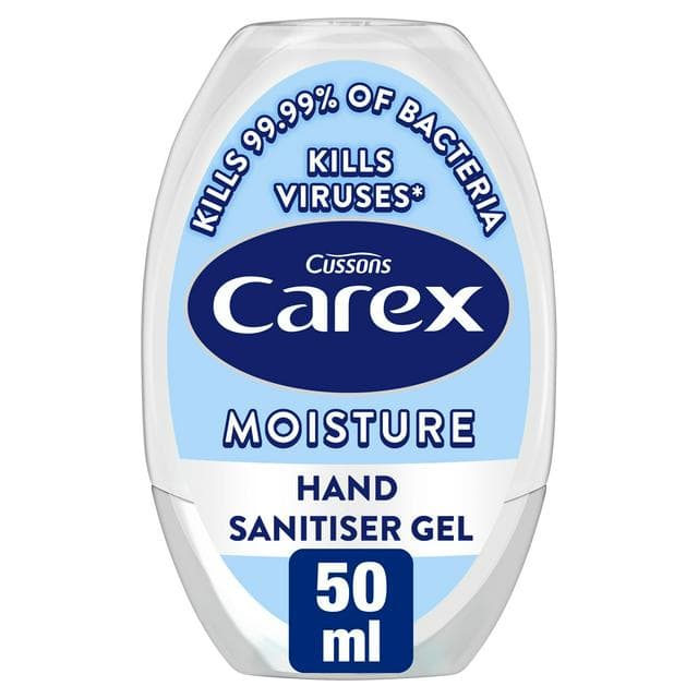 Carex 50ml Moisture Antibacterial Hand Sanitiser Gel Quick Dry - gallery image 1