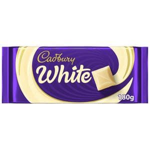 Cadbury Creamy White Chocolate Bar 180g