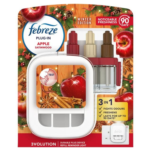 Febreze 3Volution Air Freshener Plug In Starter Kit Spiced Apple 20ml - gallery image 1