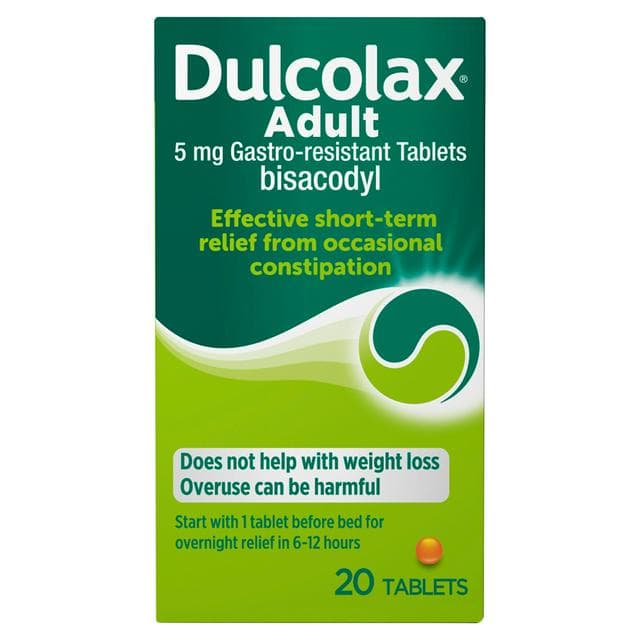 Dulcolax Adult Constipation Relief Laxative Tablets x20 - gallery image 1