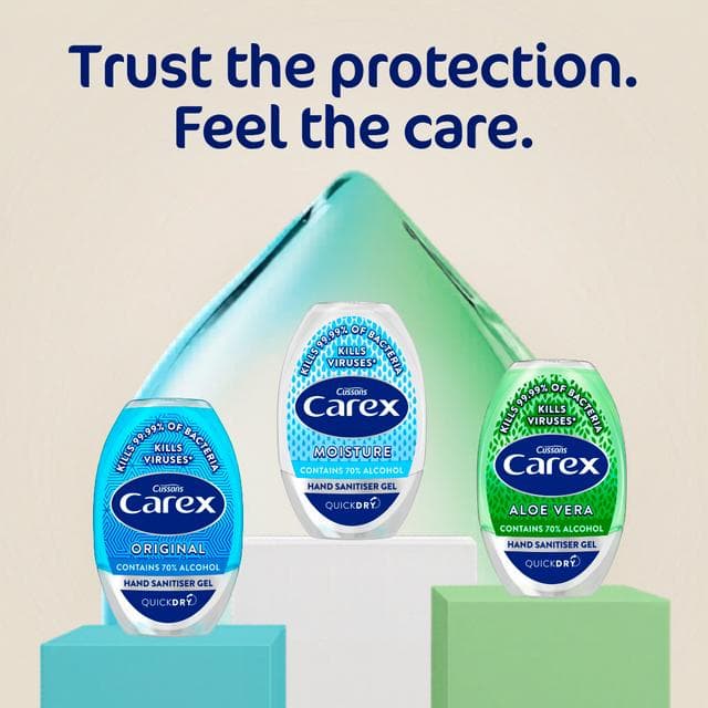 Carex 50ml Original Quick Dry Antibacterial Hand Sanitiser Gel - gallery image 3