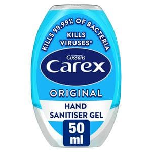 Carex 50ml Original Quick Dry Antibacterial Hand Sanitiser Gel