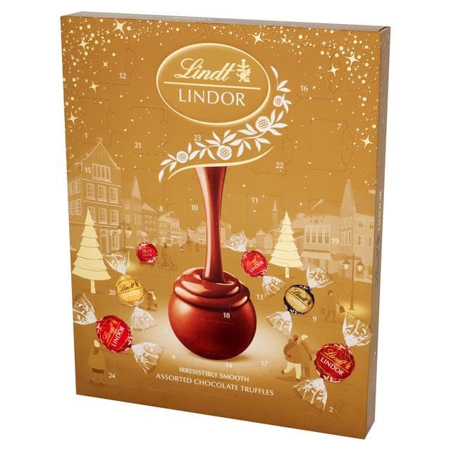 Lindt Lindor 233g Assorted Gold Advent Calendar - gallery image 4
