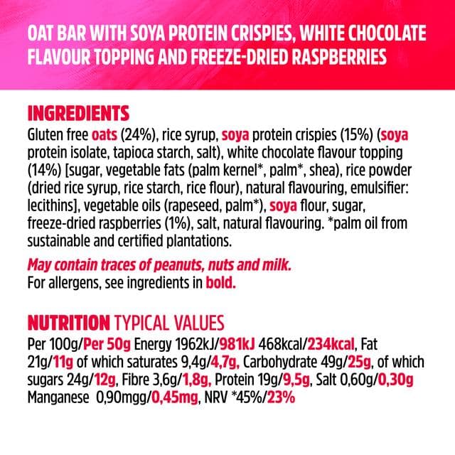 Trek White Choc & Raspberry Protein Flapjack 50g - gallery image 4