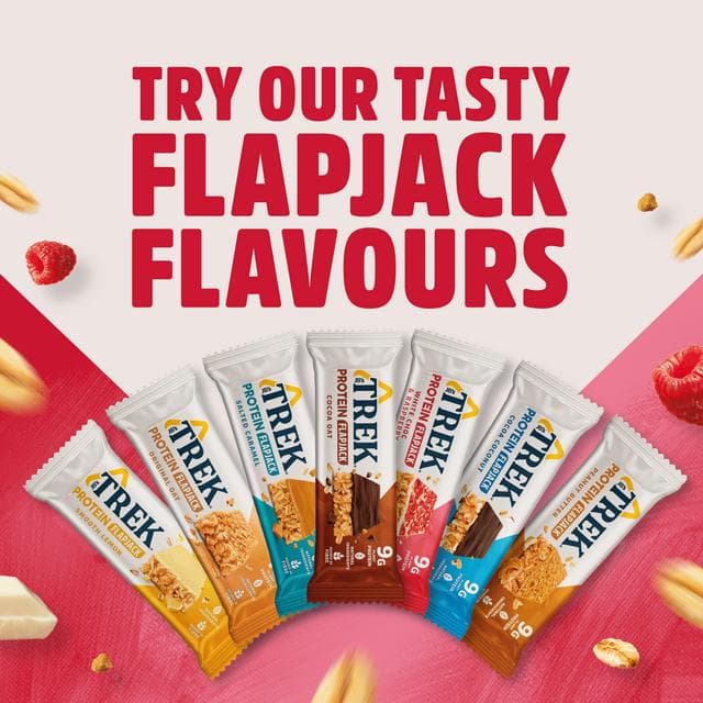 Trek White Choc & Raspberry Protein Flapjack 50g - gallery image 6