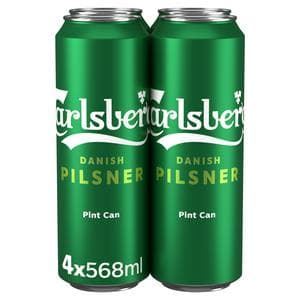 Carlsberg Lager Beer 4x568ml