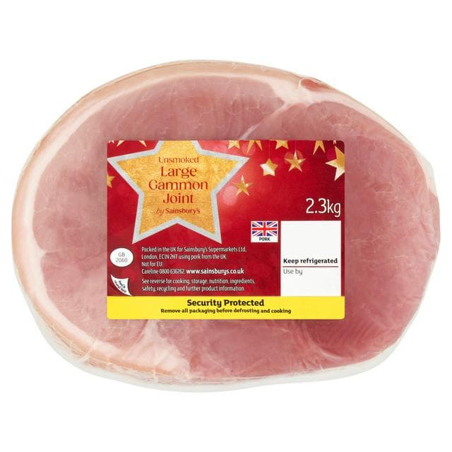 Sainsbury's Unsmoked Large Gammon Joint 2.3kg - gallery image 1
