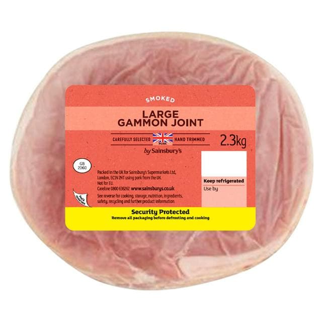 Sainsbury's Smoked Large Gammon Joint 2.3kg - gallery image 1