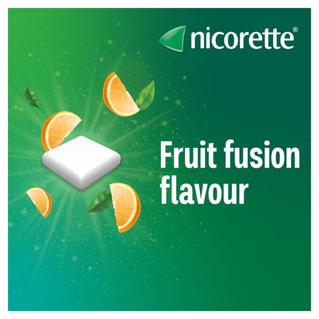 Nicorette Fruitfusion Gum Pieces Quit Smoking Aid x30 2mg - gallery image 3