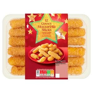 Sainsbury's 12 x Gooey Mozzarella Sticks 240g