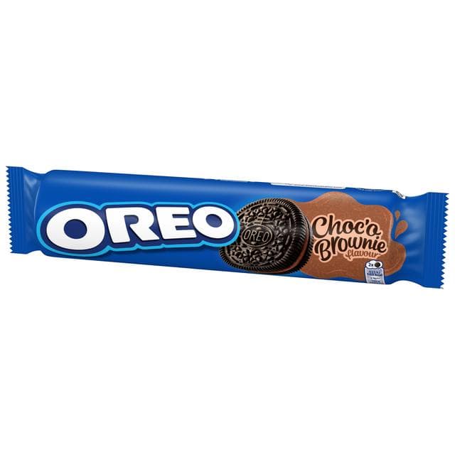 Oreo Choco Brownie Cookie Sandwich Biscuits Pack 154g - gallery image 2