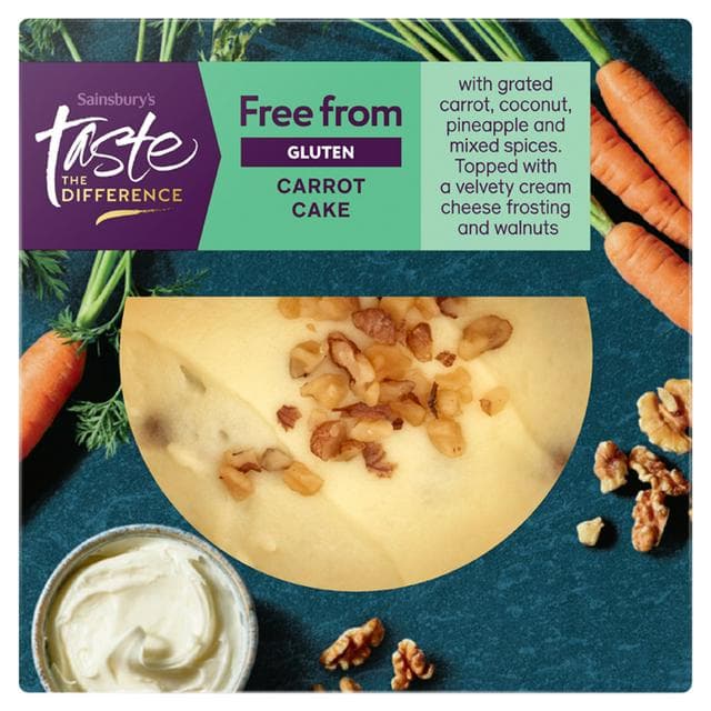 Sainsbury's Free From Carrot Cake, Taste the Difference 386g - gallery image 1