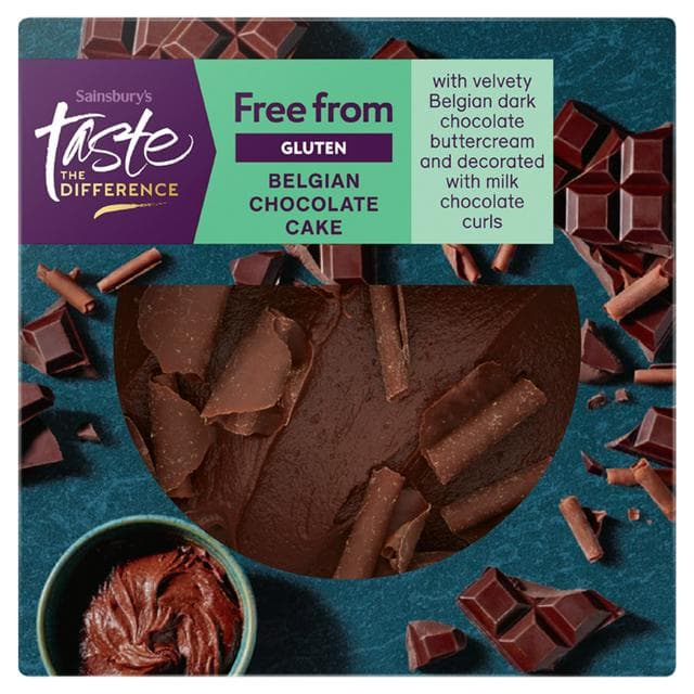 Sainsbury's Free From Chocolate Cake, Taste the Difference 396g - gallery image 1