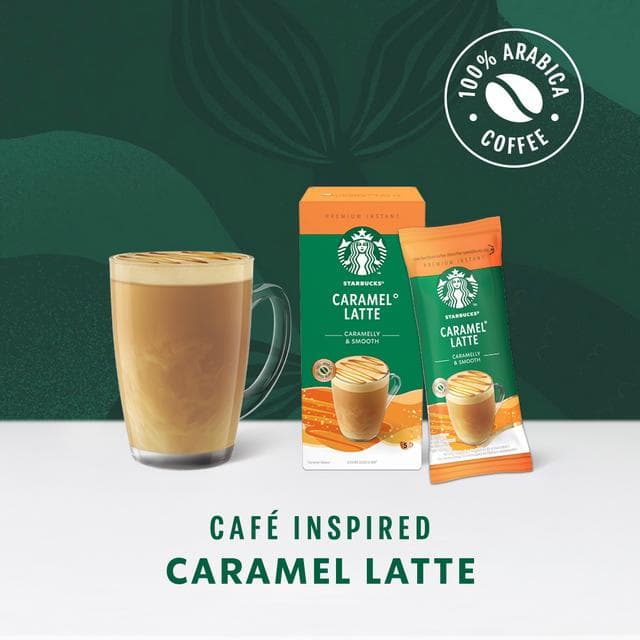 Starbucks Caramel Latte Instant Coffee Sachets 5x23g - gallery image 3