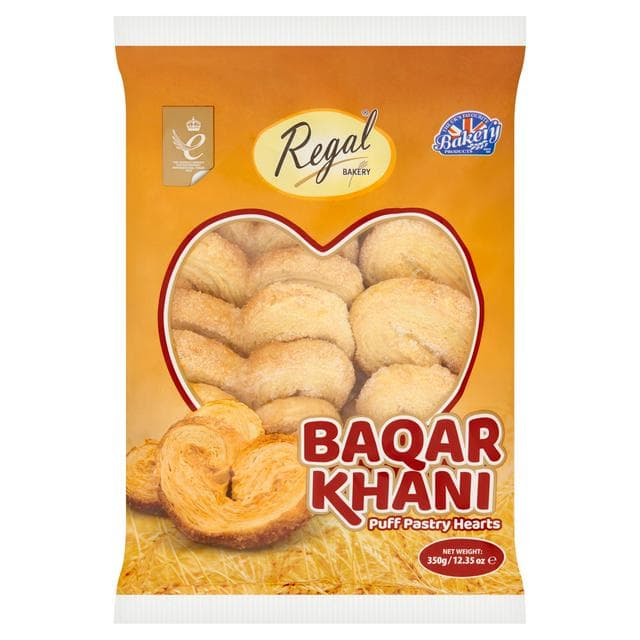 Regal Bakery Baqar Khani Puff Pastry Hearts 350g - gallery image 1