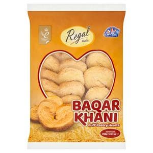 Regal Bakery Baqar Khani Puff Pastry Hearts 350g