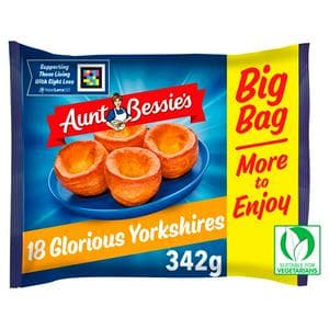 Aunt Bessie's Glorious Golden Yorkshire Puddings x18 342g