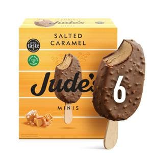 Jude's Vegan Minis Salted Caramel 6x50ml