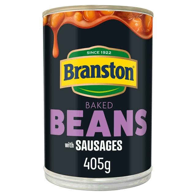 Branston Baked Beans & Sausages 405g - gallery image 1